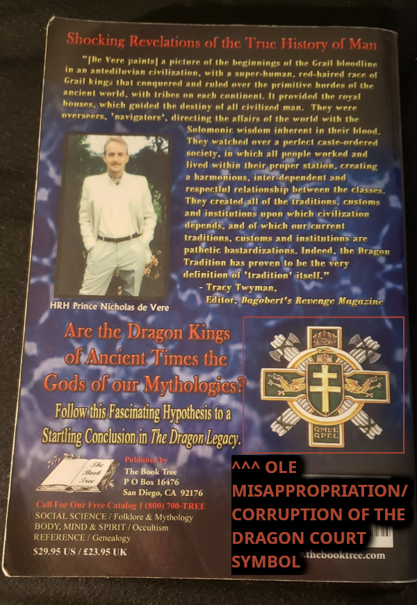 Image of the back cover of the Dragon Legacy.